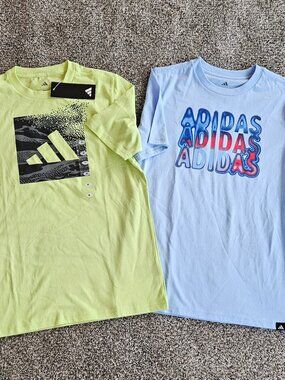 Two Boys M (10/12) Adidas Tee Shirts NWT